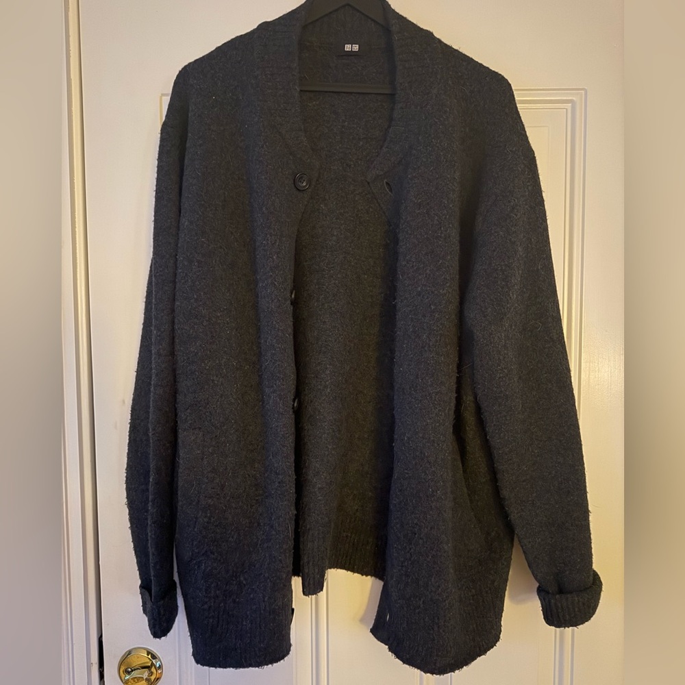 Uniqlo Dark Gray Cardigan